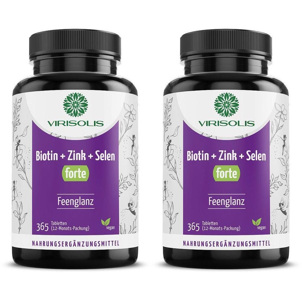 Virisolis Biotin-Zink-Selen Forte 12-Mon.vegan Tab 2x 2x365 St Tabletten