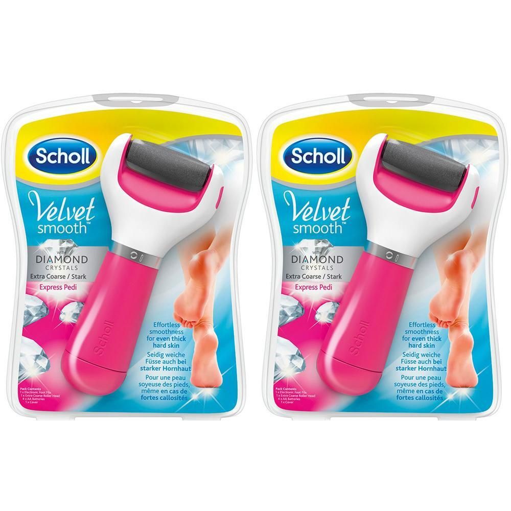 Scholl Velvet smooth Expr.Pedi Hornhautentf.pink 2x 2x1 St