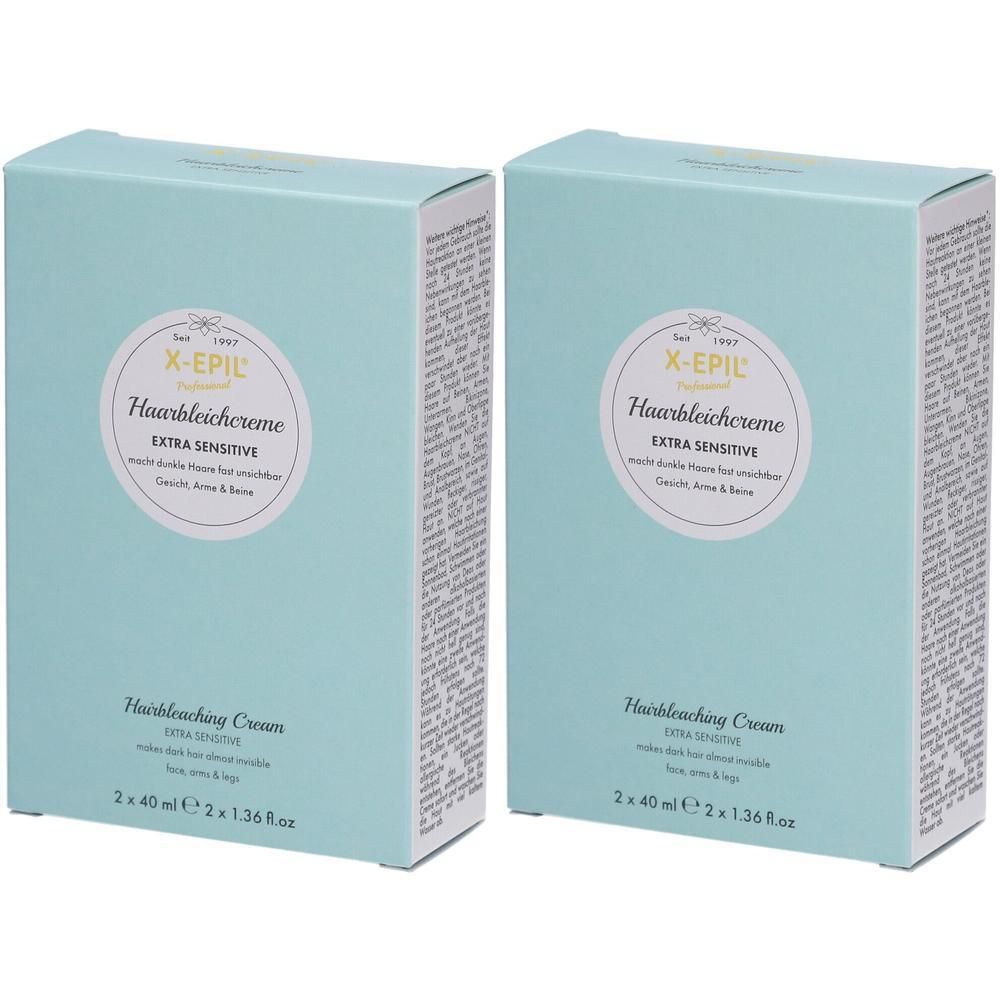 X-Epil Haarbleichcreme 2x 2x2x40 ml Creme
