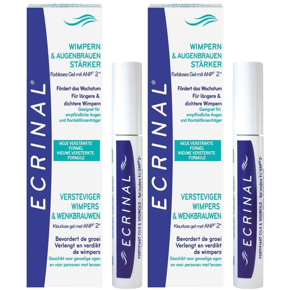 Ecrinal Wimpern- & Augenbrauen Stärker Gel 2x 2x9 ml