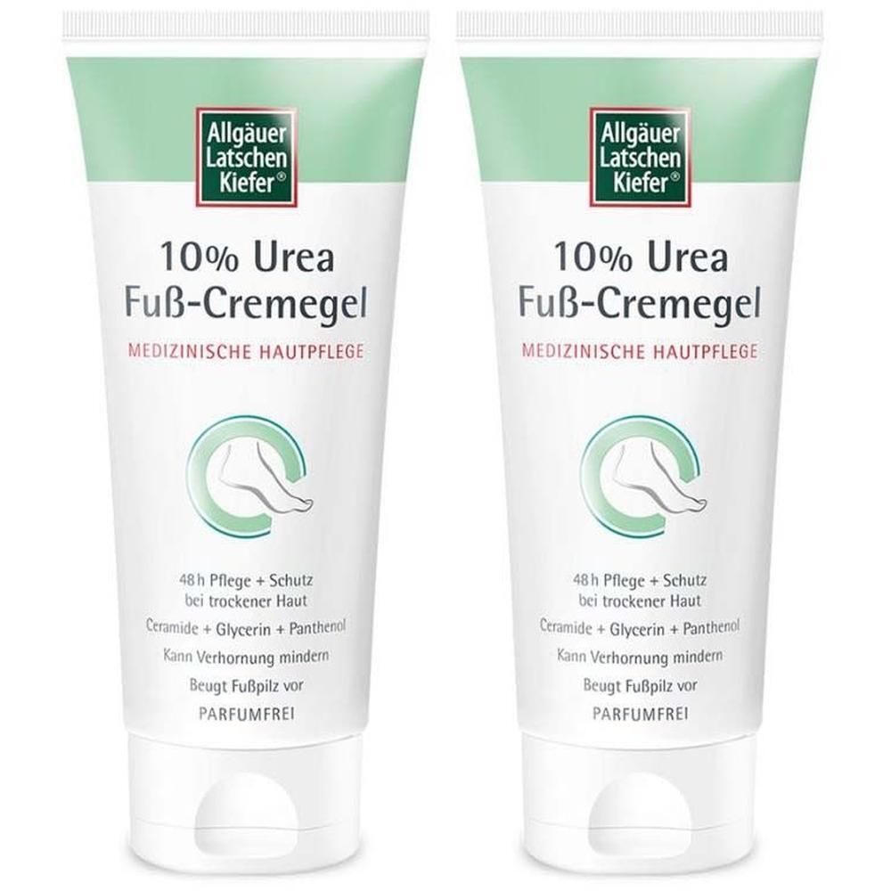 Allgäuer Latschenk. 10% Urea Fuß Cremegel 2x 2x100 ml Creme