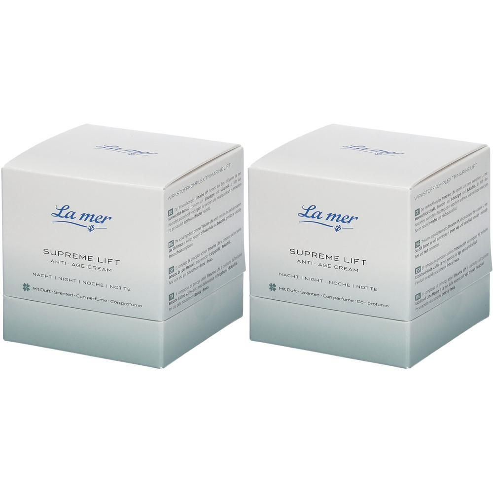 LA MER Supreme Lift Anti-Age Cream Nacht m.Parfum 2x 2x50 ml Creme