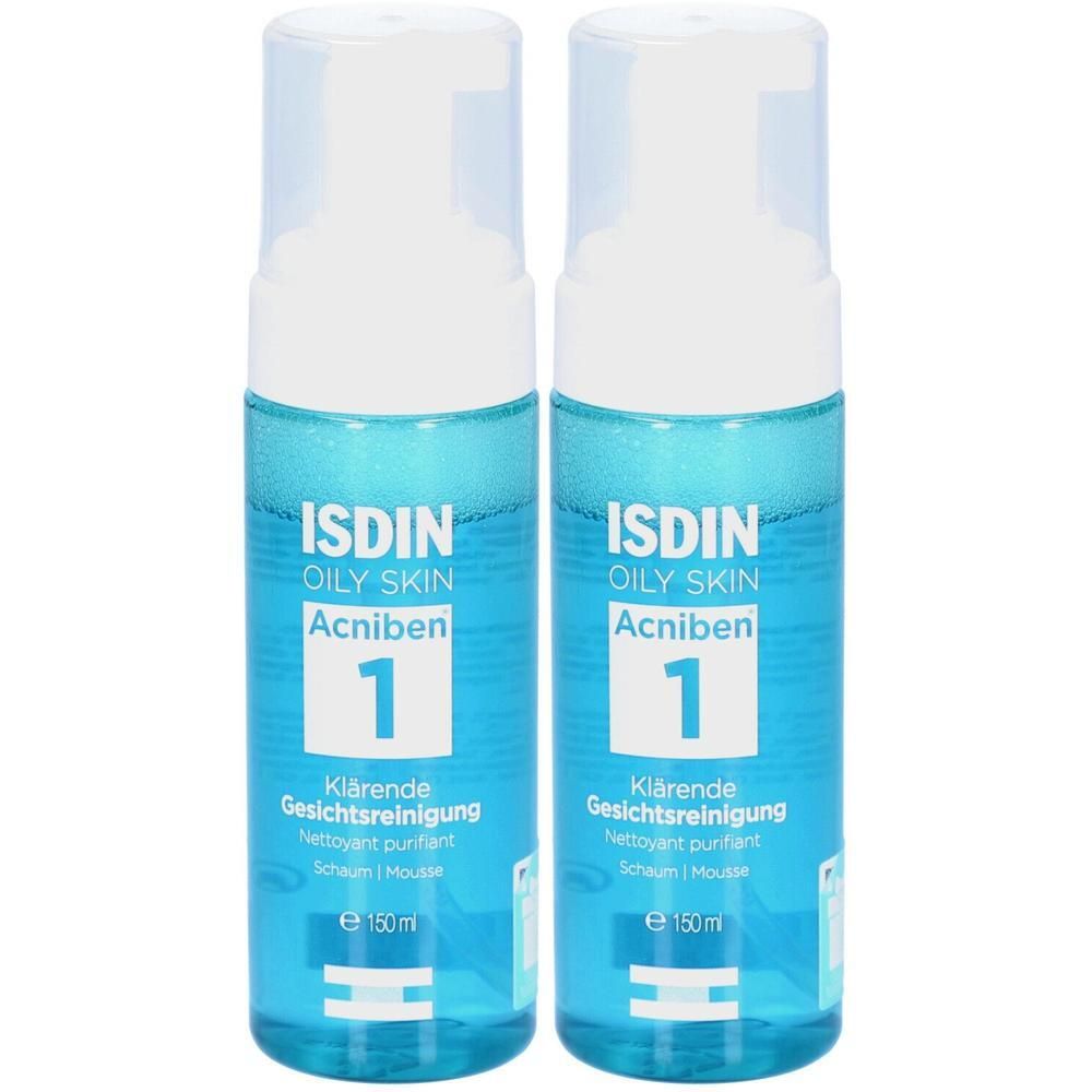 Isdin Acniben klärende Gesichtsreinigung Schaum 2x 2x150 ml