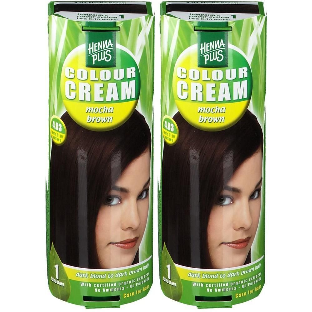 Hennaplus Colour Cream mocha brown 4,03 2x 2x60 ml Creme