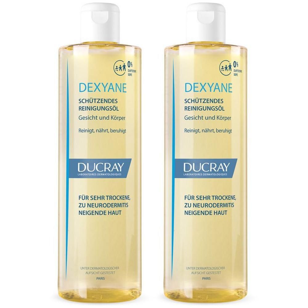 Ducray Dexyane Reinigungsöl schützend 2x 2x400 ml Öl