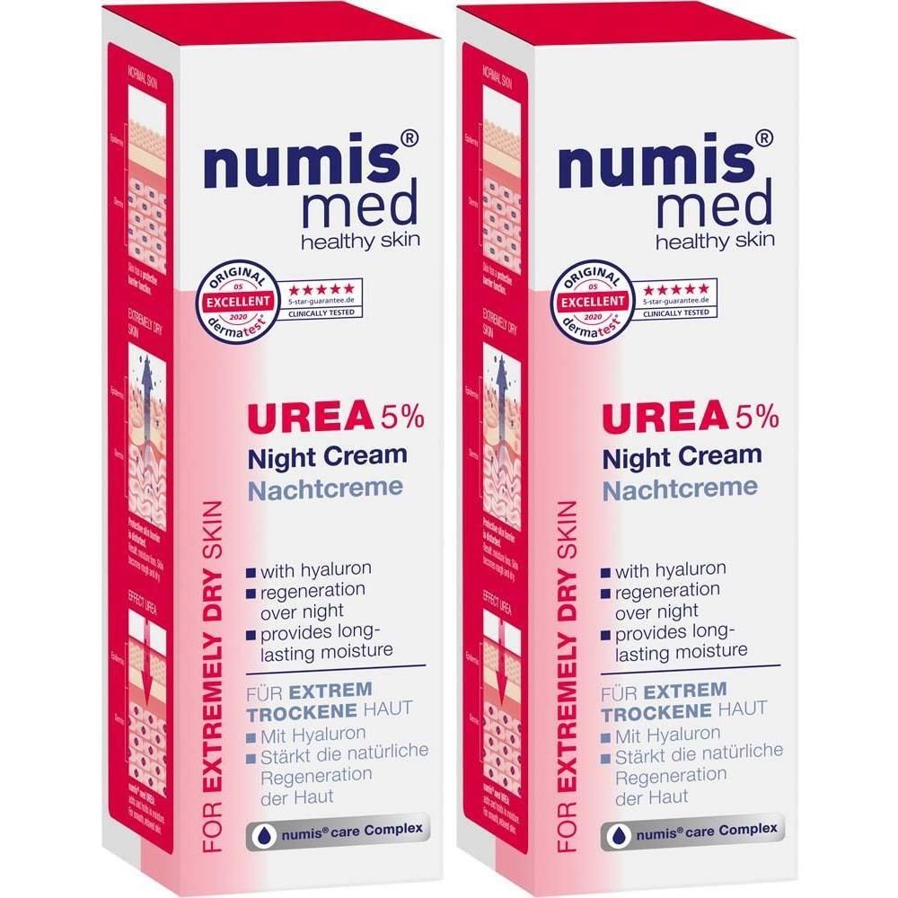 Numis med Urea 5% Nachtcreme 2x 2x50 ml