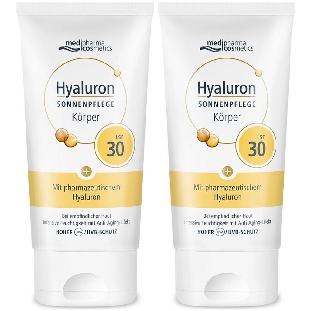 Hyaluron Sonnenpflege Körper Creme LSF 30 2x 2x150 ml