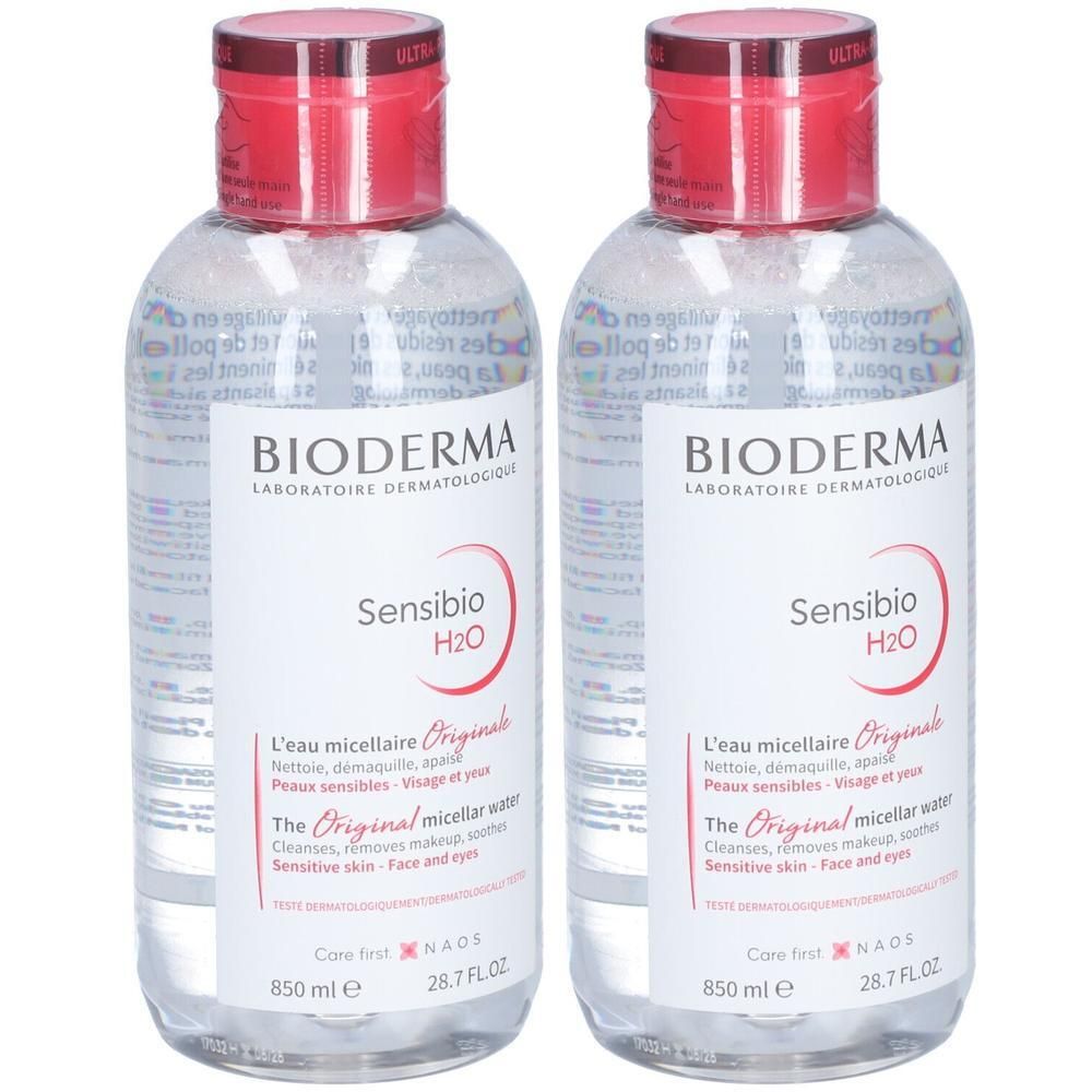Bioderma Sensibio H2O Rein.Lsg.Mizellenwasser Pump 2x 2x850 ml Lösung