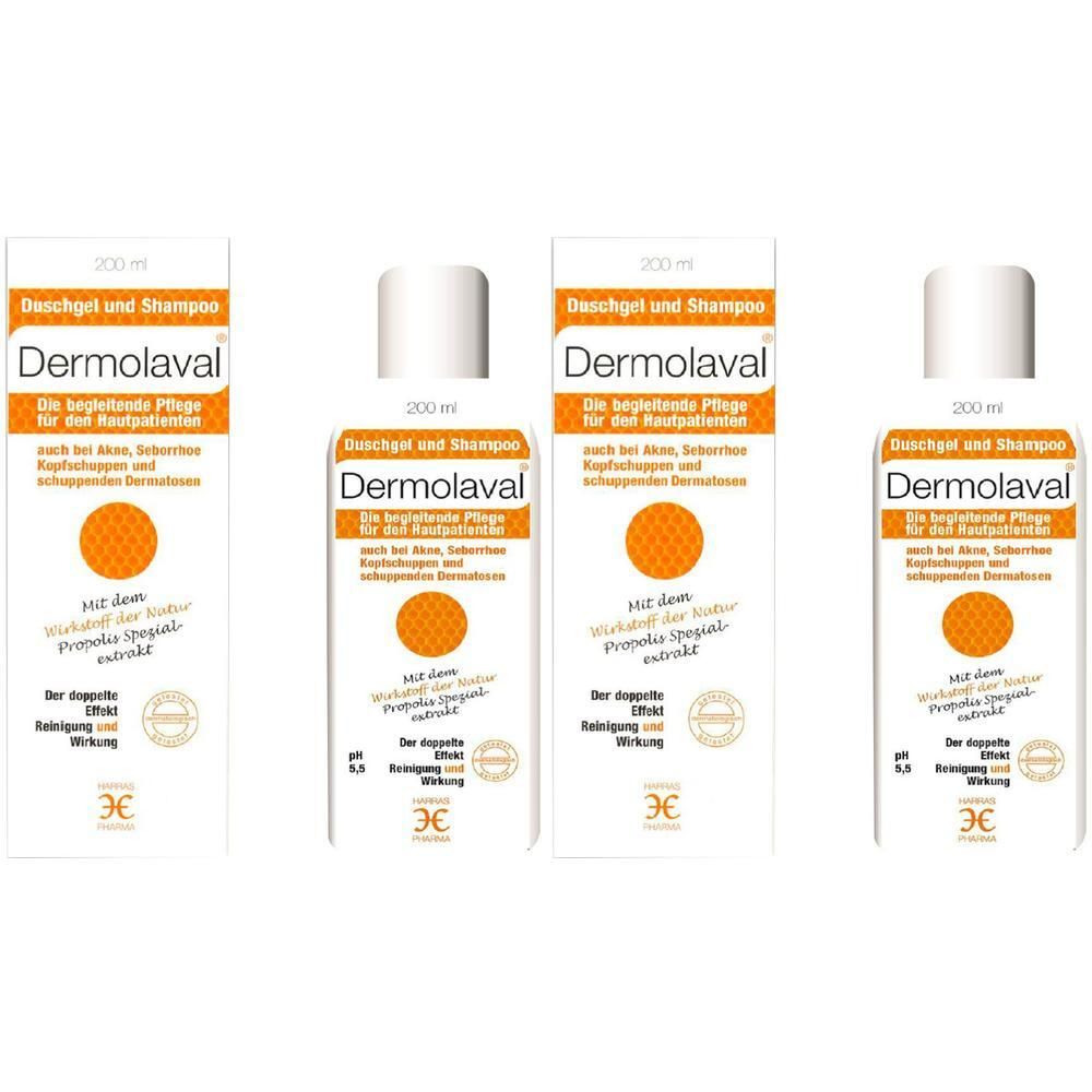 Dermolaval Duschgel+Shampoo f.d.Hautpatienten 2x 2x200 ml Shampoo