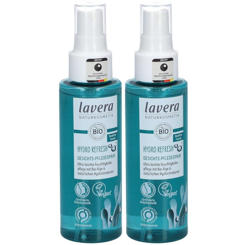 Lavera Hydro Refesh Gesichts-Pflegespray 2x 2x100 ml Spray