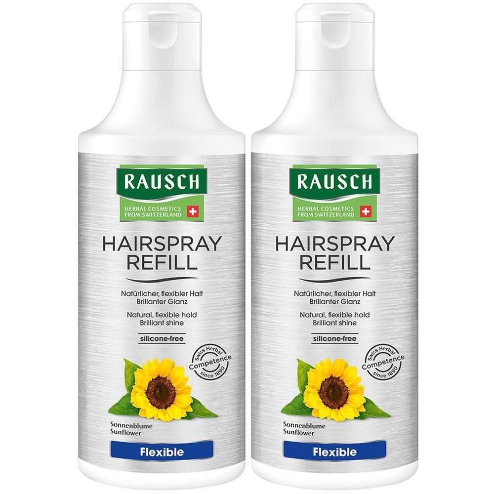 Rausch Hairspray flexible Refill Non-Aerosol 2x 2x400 ml Spray
