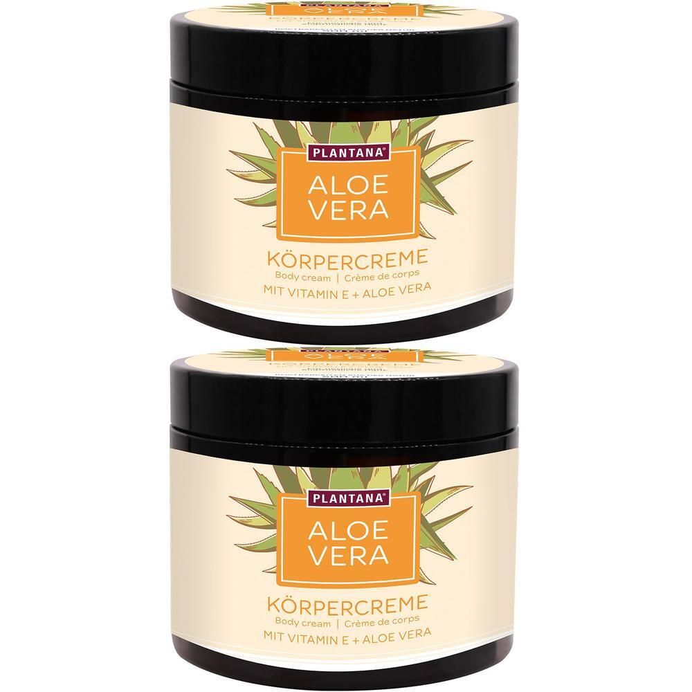 Plantana Aloe Vera Körpercreme m.Vitamin-E 2x 2x500 ml Creme