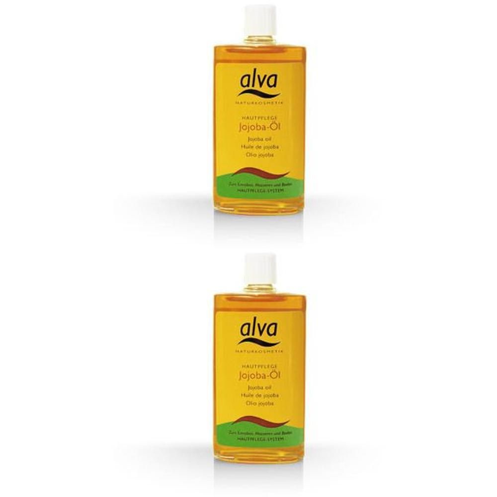 Jojoba ÖL 100% naturrein alva 2x 2x125 ml Öl