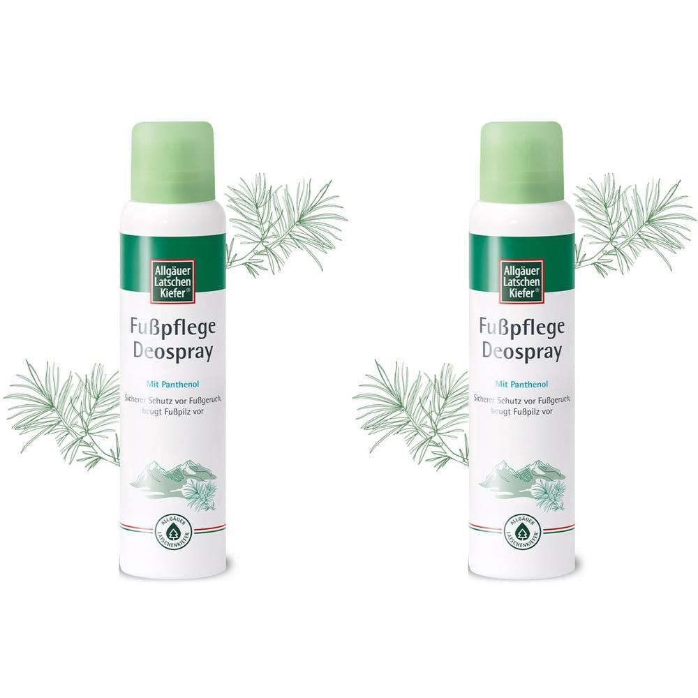 Allgäuer Latschenk. Fußpflege Deospray 2x 2x100 ml Spray