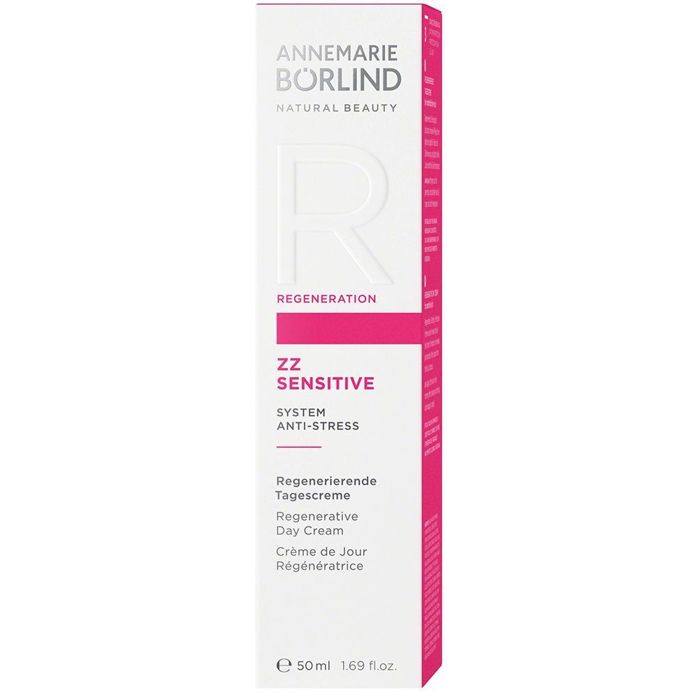 Verpackung ANNEMARIE BÖRLIND ZZ SENSITIVE Regenerierende Tagescreme, 50ml.