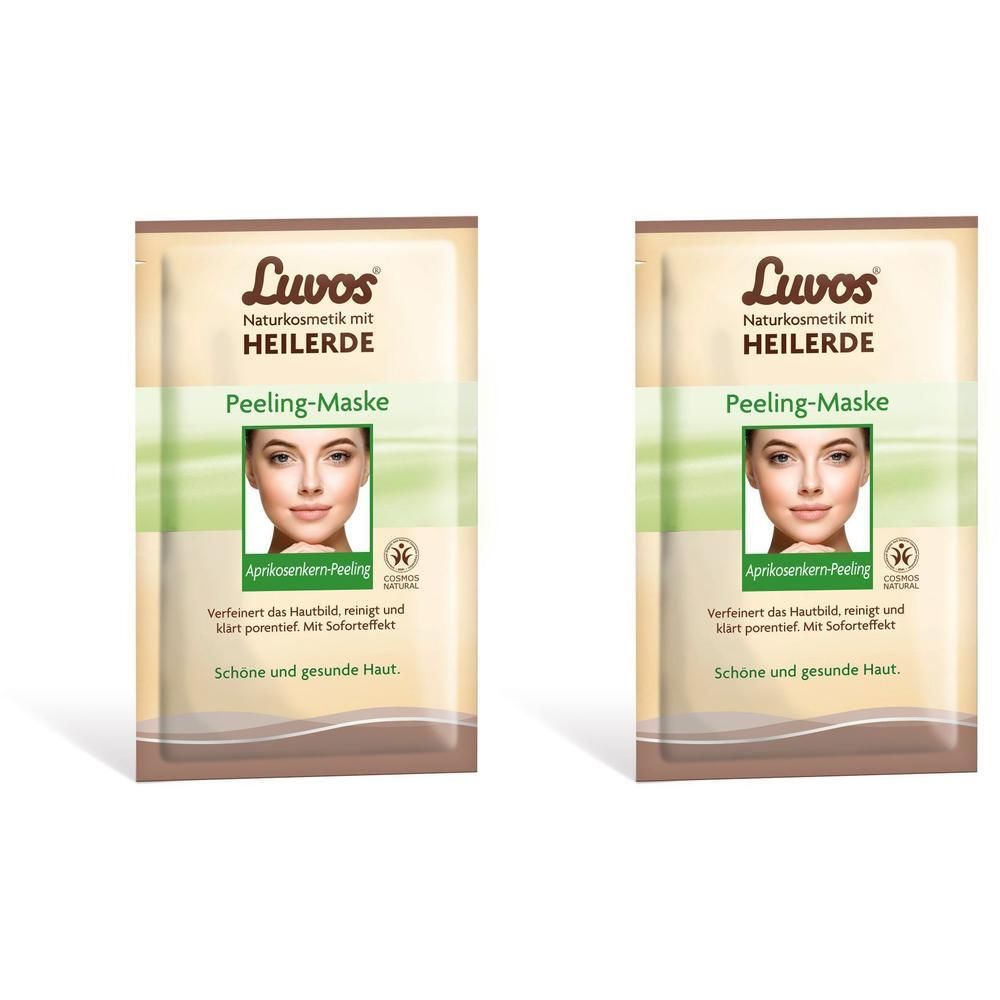 Luvos Heilerde Creme-Maske Peeling 2x 2x2x7,5 ml Gesichtsmaske