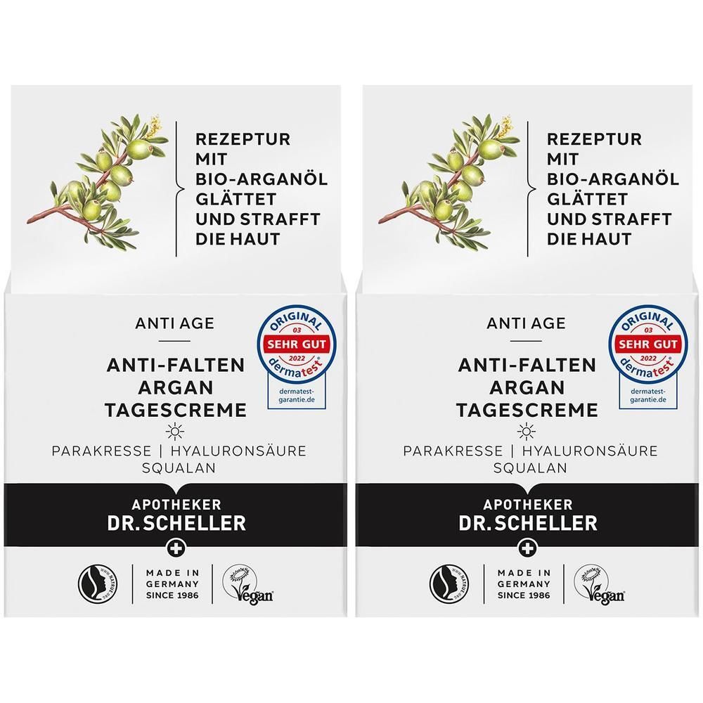 Dr.scheller Anti-Falten Argan Tagespflege 2x 2x50 ml