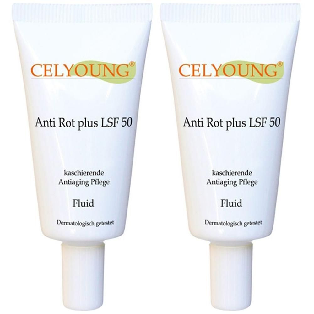 Celyoung Anti Rot plus LSF 50 Fluid 2x 2x50 ml Creme