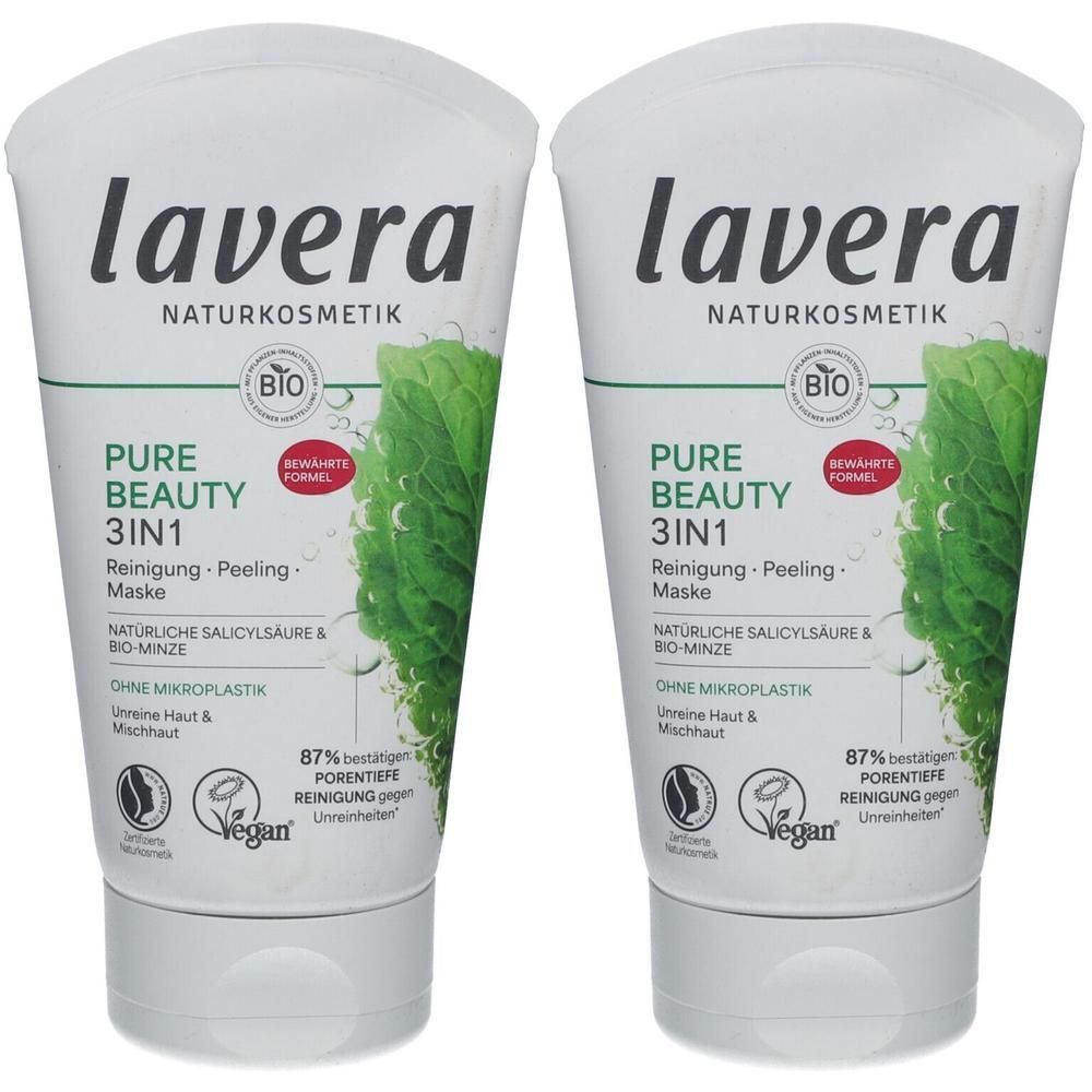 Lavera Pure Beauty 3in1 Reinigung Gel DE 2x 2x125 ml