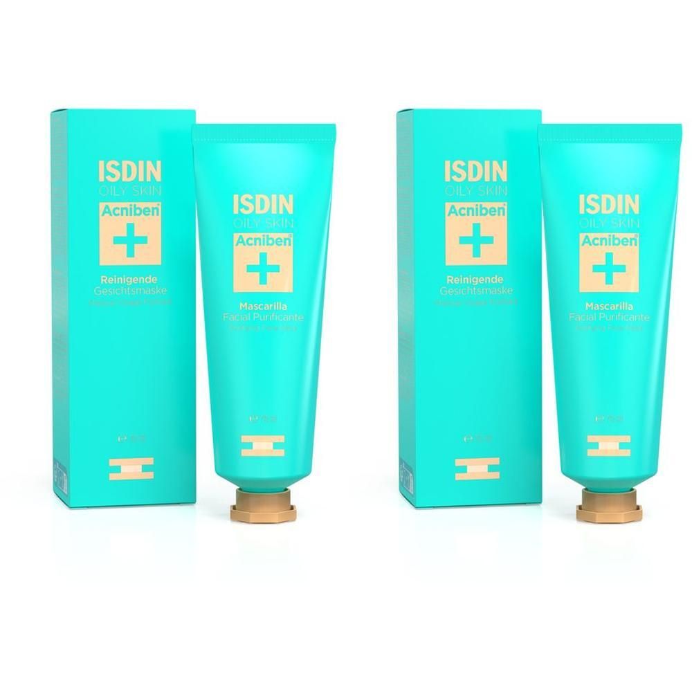 Isdin Acniben reinigende Gesichtsmaske 2x 2x75 ml