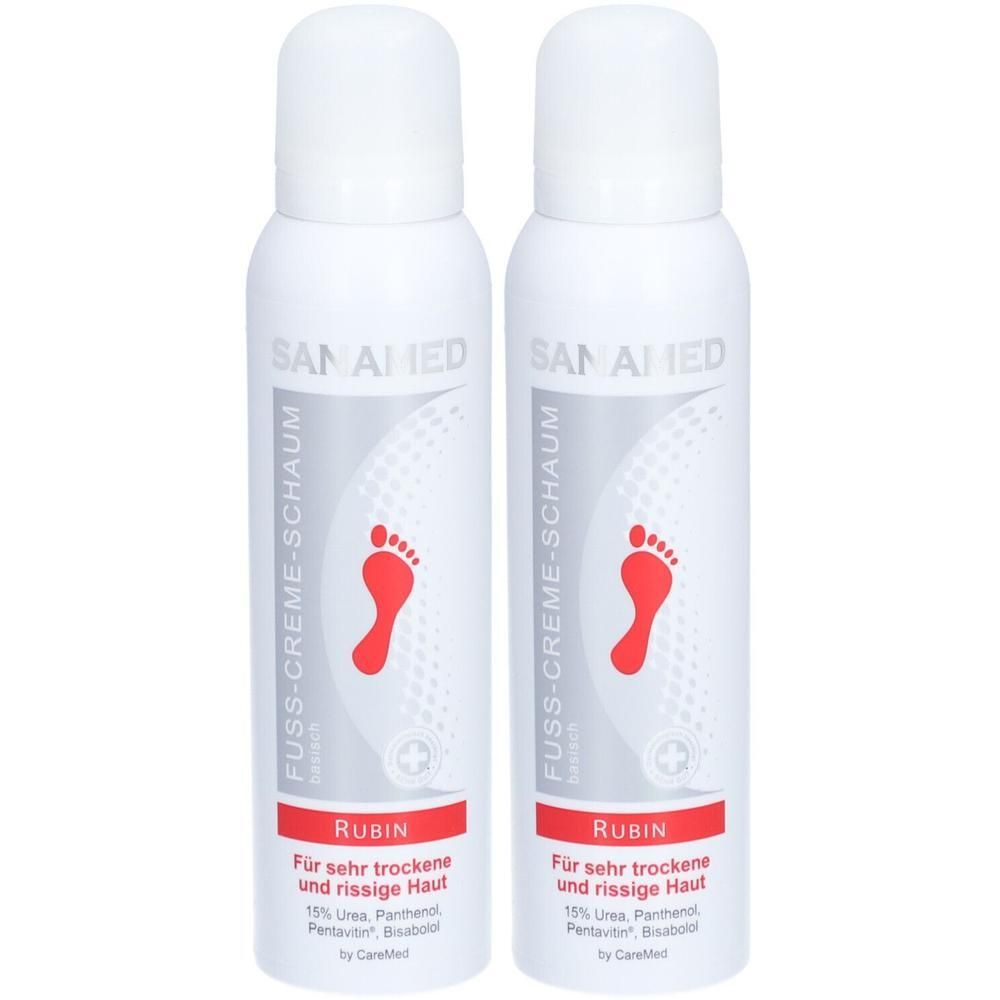 Rubin Sanamed Fußcremeschaum 2x 2x150 ml Dosieraerosol