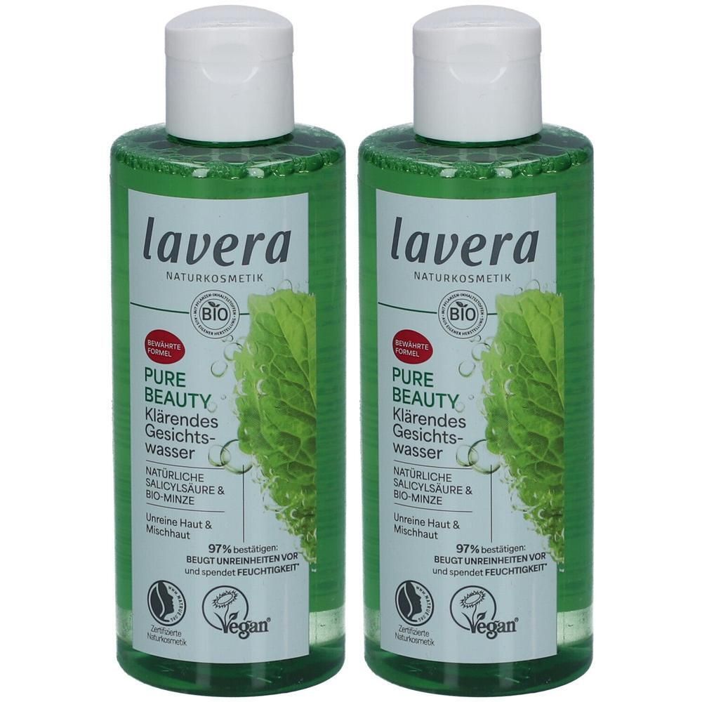 Lavera Pure Beauty klärendes Gesichtswasser DE 2x 2x200 ml Flüssigkeit