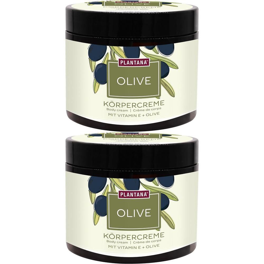 Plantana Olive Körpercreme m.Vitamin-E 2x 2x500 ml Creme