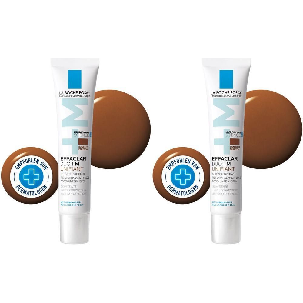 Roche-Posay Effaclar Duo+M Unifiant Creme dunkel 2x 2x40 ml