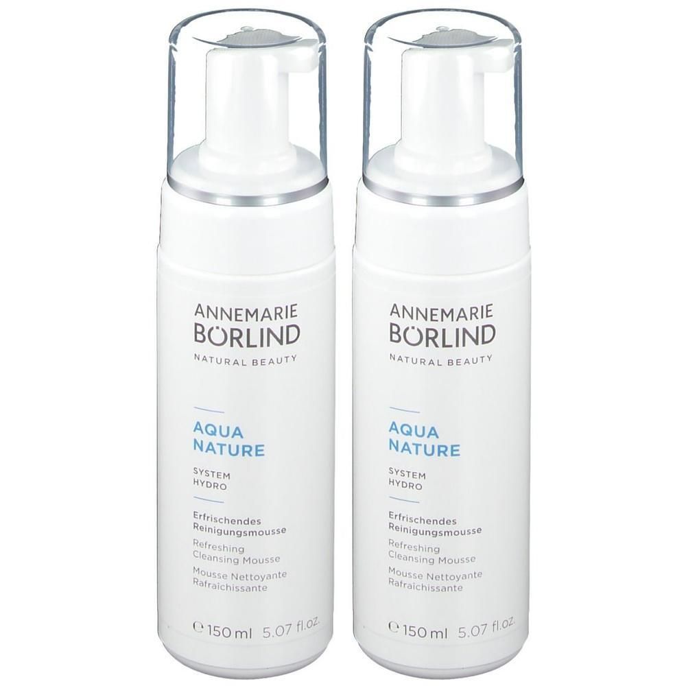 Börlind AquaNature Reinigungsmousse 2x 2x150 ml Schaum