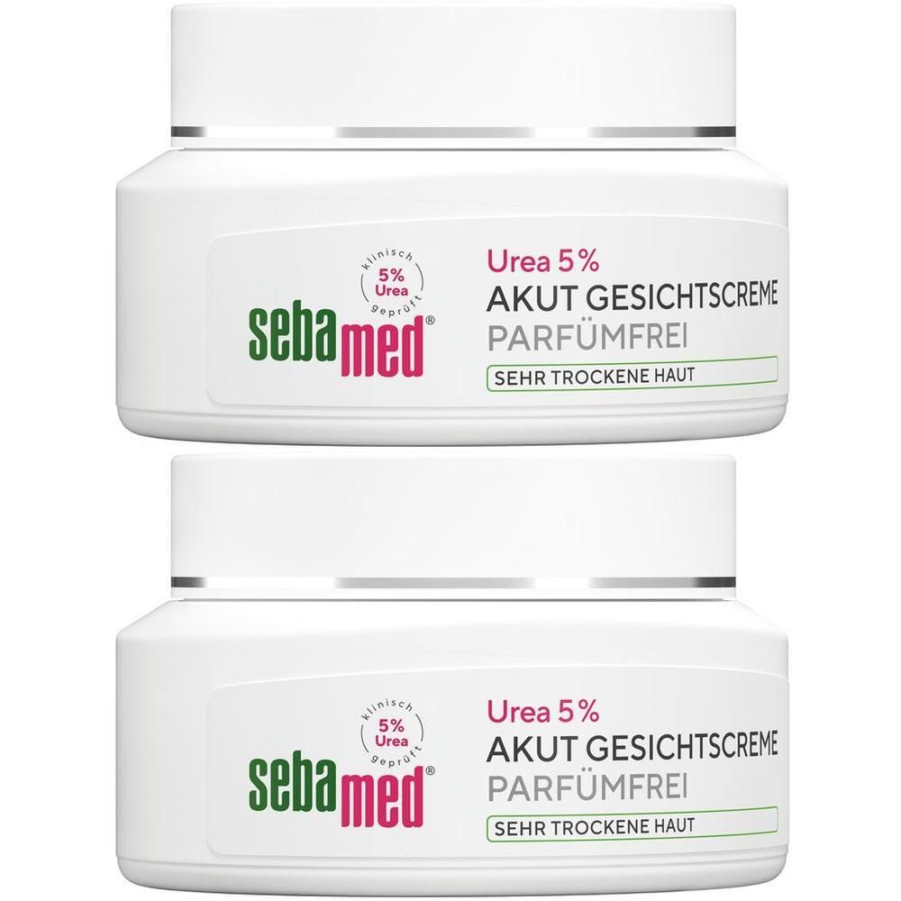 Sebamed Akut Gesichtscreme Urea 5% parfümfrei 2x 2x50 ml Creme