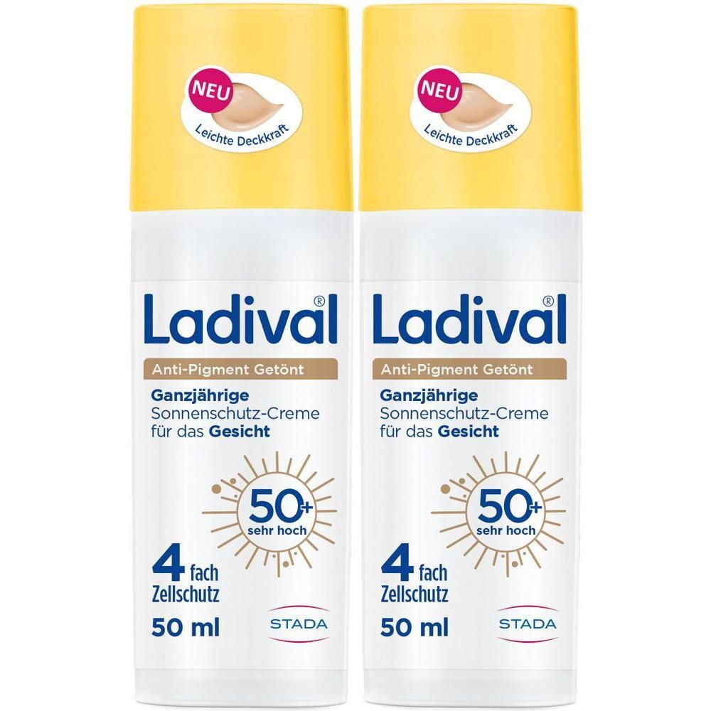Ladival Anti-Pigment Sonnensch.-Cre.getönt LSF 50+ 2x 2x50 ml Creme