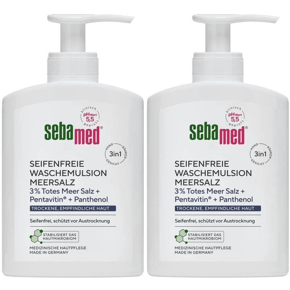Sebamed Meersalz Wasch-Emulsion 2x 2x200 ml Emulsion