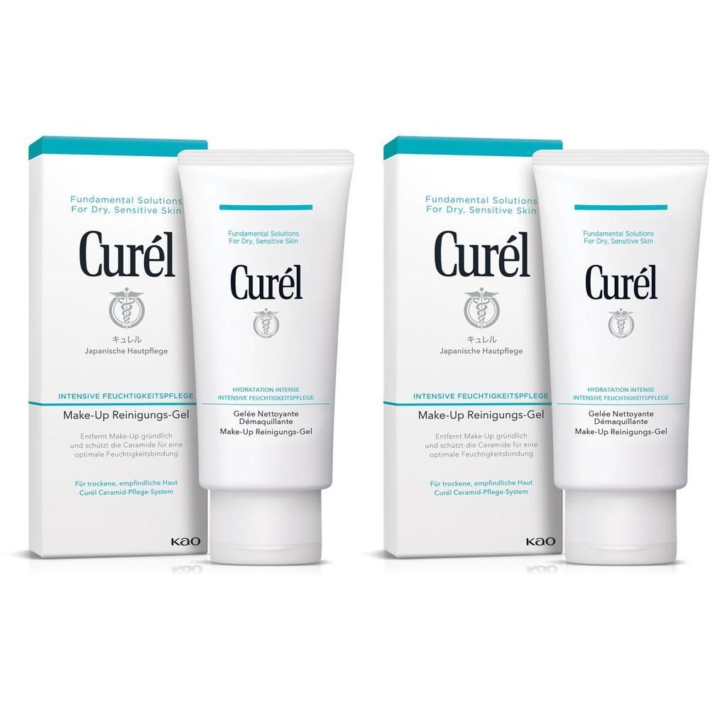 Curel Make-Up Reinigungs-Gel 2x 2x130 ml Gel
