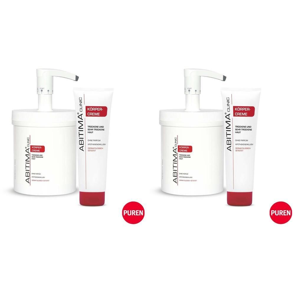 Abitima Clinic Körpercreme m.Dosierspender 2x 2x1000 ml Creme