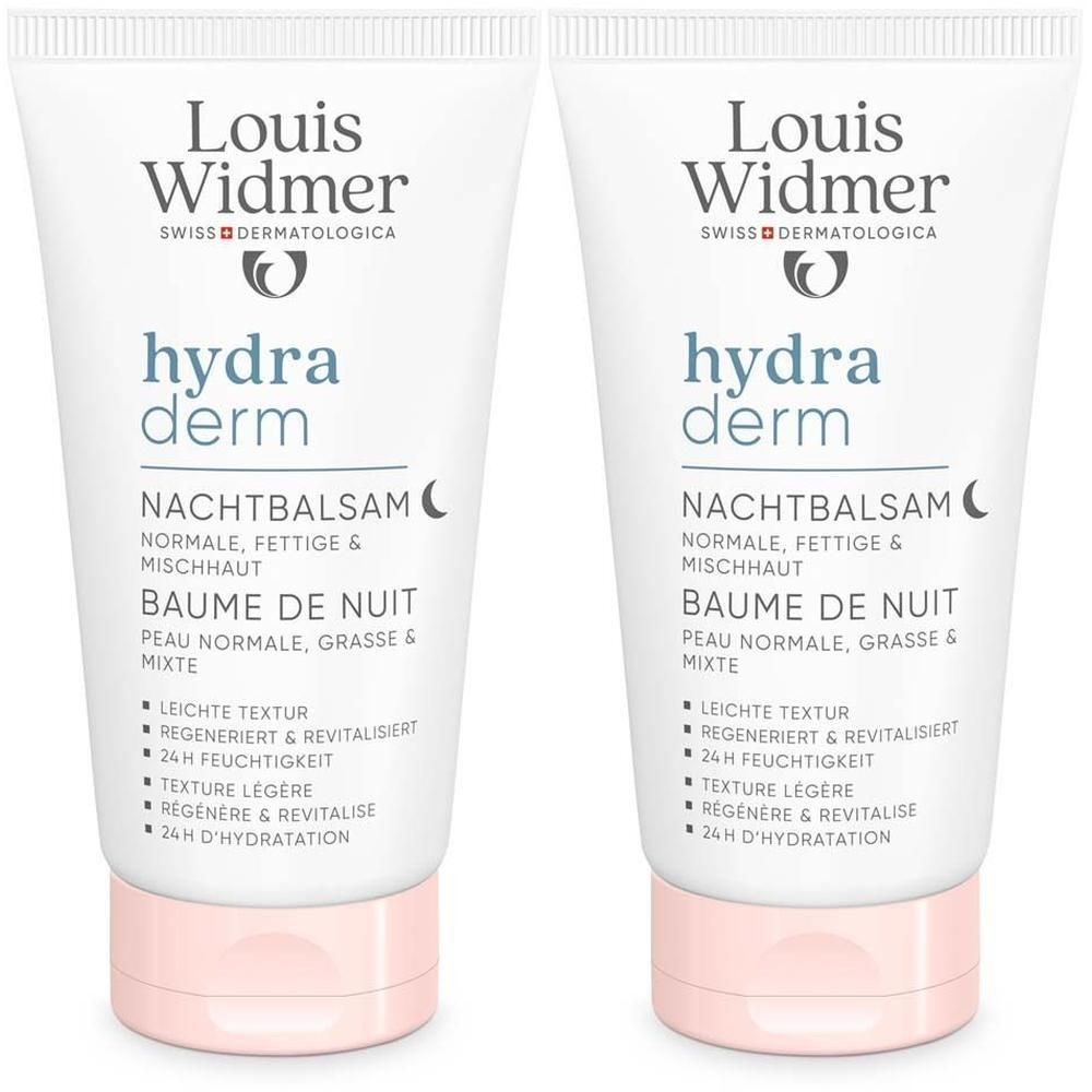 Widmer hydraderm Nachtbalsam l.P. 2x 2x50 ml Balsam