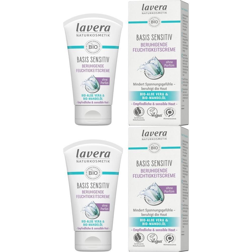 Lavera basis sensitiv beruhigende Feuchtigkeitscr. 2x 2x50 ml Tagescreme