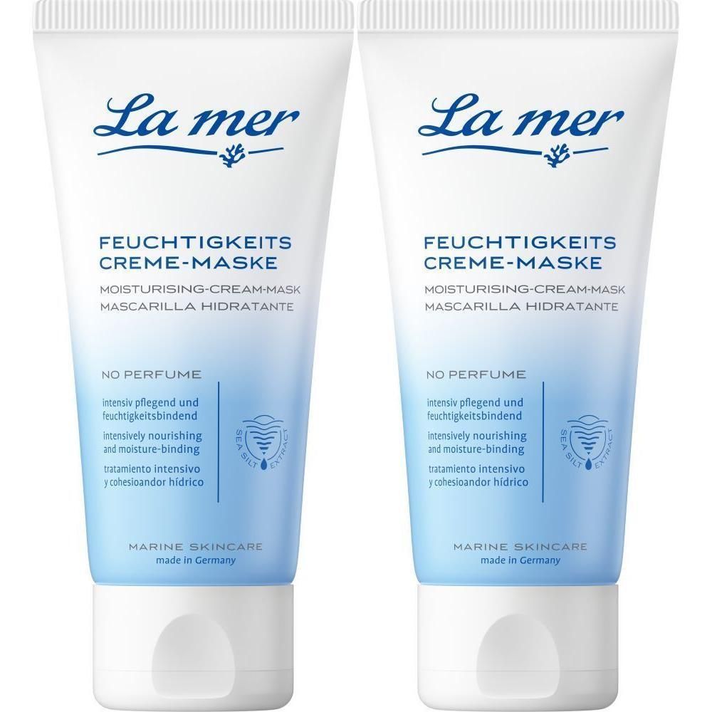 LA MER Feuchtigkeits-Creme-Maske o.Parfum 2x 2x50 ml Gesichtsmaske