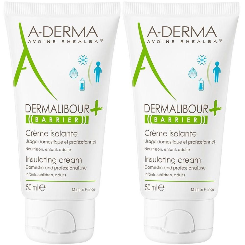 A-Derma Dermalibour+ Barrier isolierende Creme 2x 2x50 ml
