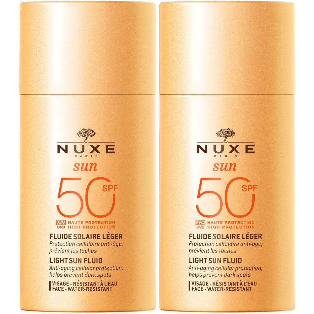 Nuxe Sun Sonnenfluid Gesicht LSF 50 2x 2x50 ml Emulsion