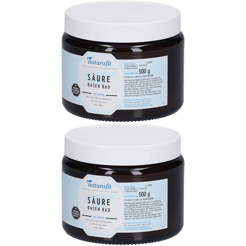 Naturafit Säure Basen Bad 2x 2x500 g Pulver