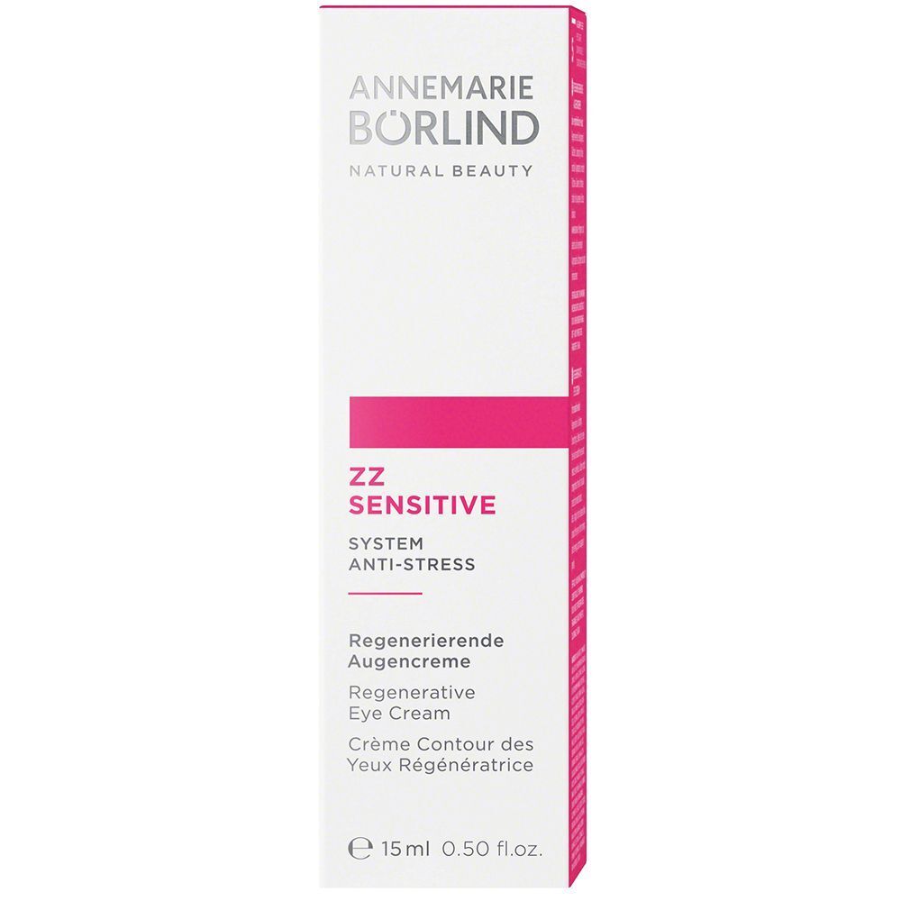 Verpackung der ANNEMARIE BÖRLIND ZZ SENSITIVE Regenerierenden Augencreme, 15ml.