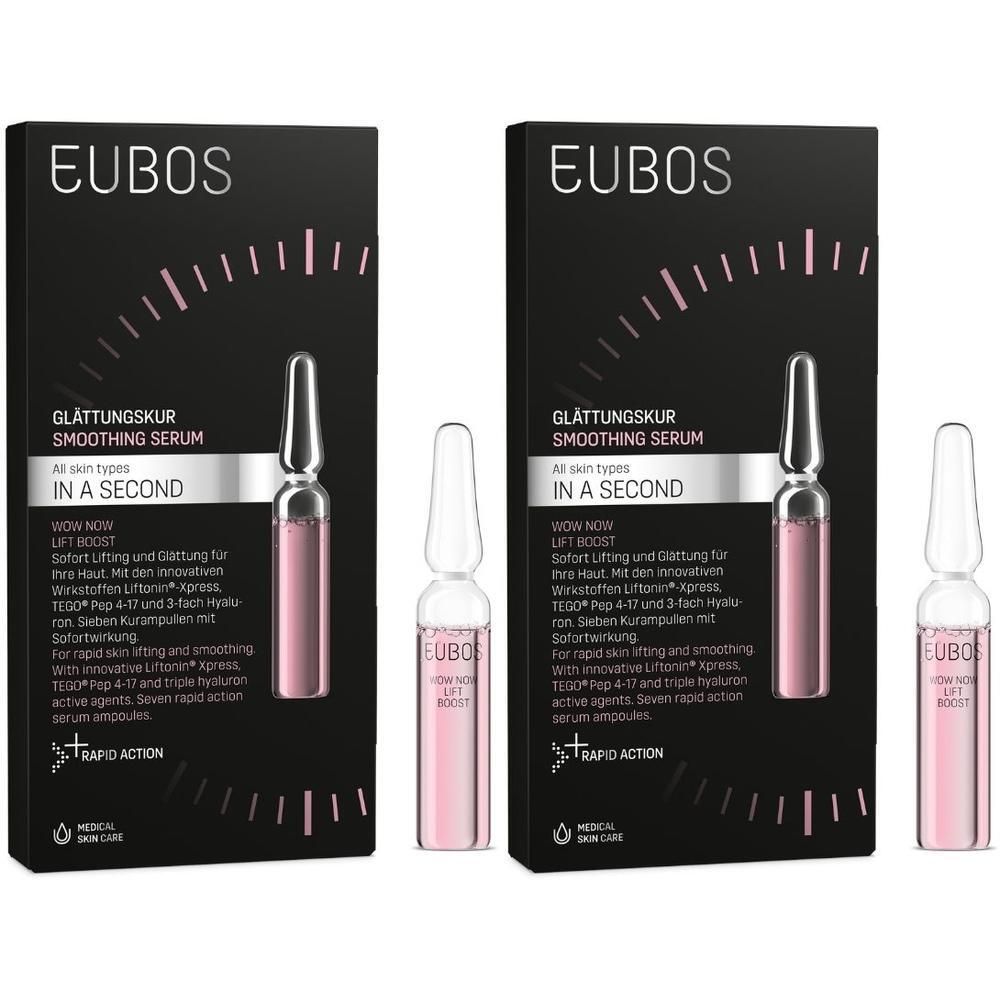 Eubos IN A Second Wow Now Lift Boost Glättungskur 2x 2x7x2 ml Ampullen