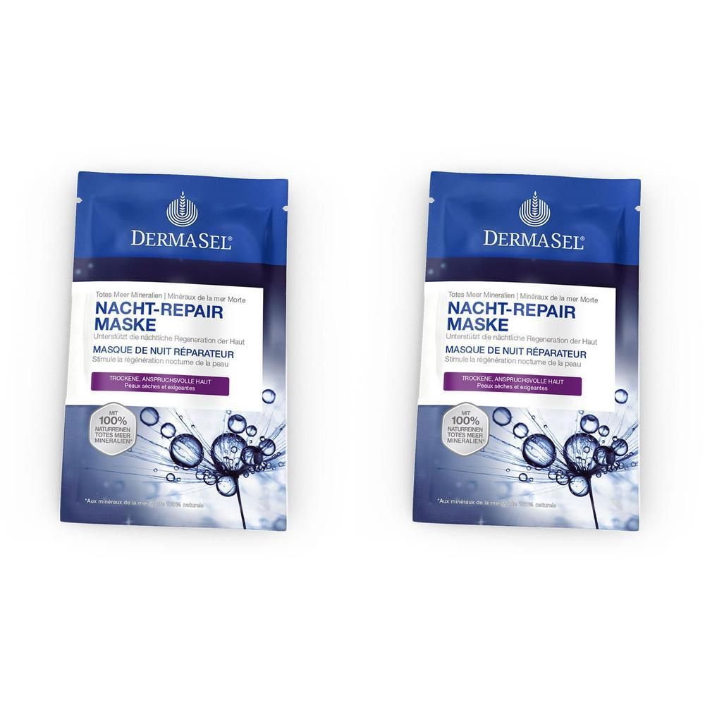 Dermasel Maske Nacht-Repair SPA 2x 2x12 ml Gesichtsmaske