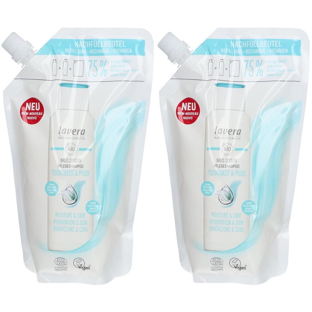 Lavera basis sensitiv Pfl.Shamp.Feuchtigk.& Pfl.Nf 2x 2x500 ml Shampoo