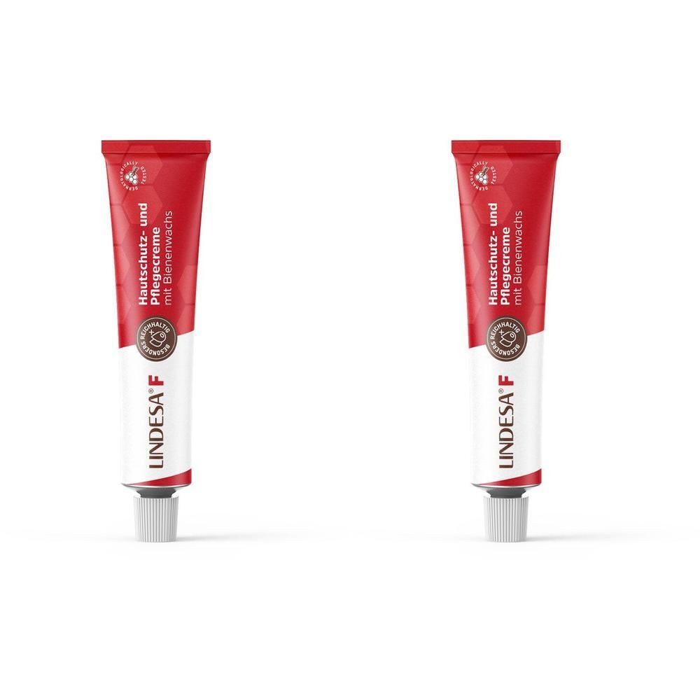 Lindesa F Hautschutz- und Pflegecreme 2x 2x50 ml Creme