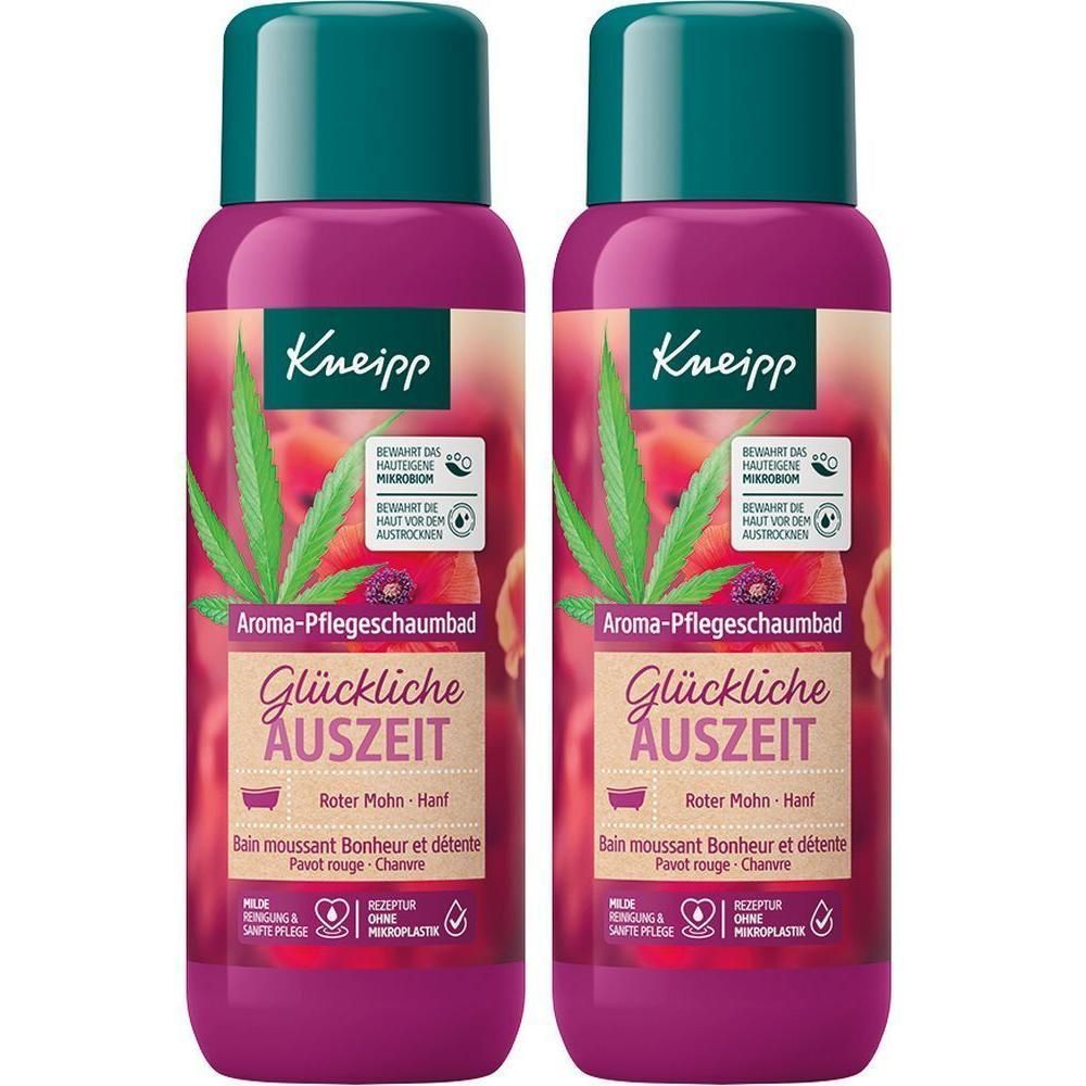 Kneipp Aroma-Pflegeschaumbad Glückliche Auszeit 2x 2x400 ml Bad