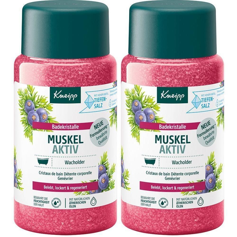 Kneipp Badekristalle Muskel Aktiv 2x 2x600 g Salz