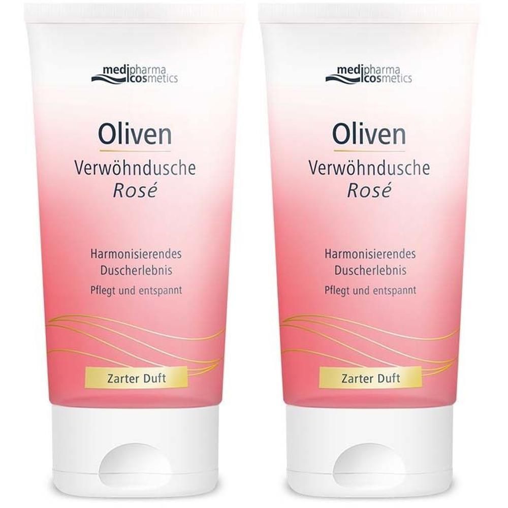 Oliven Verwöhndusche Rose 2x 2x150 ml Duschgel