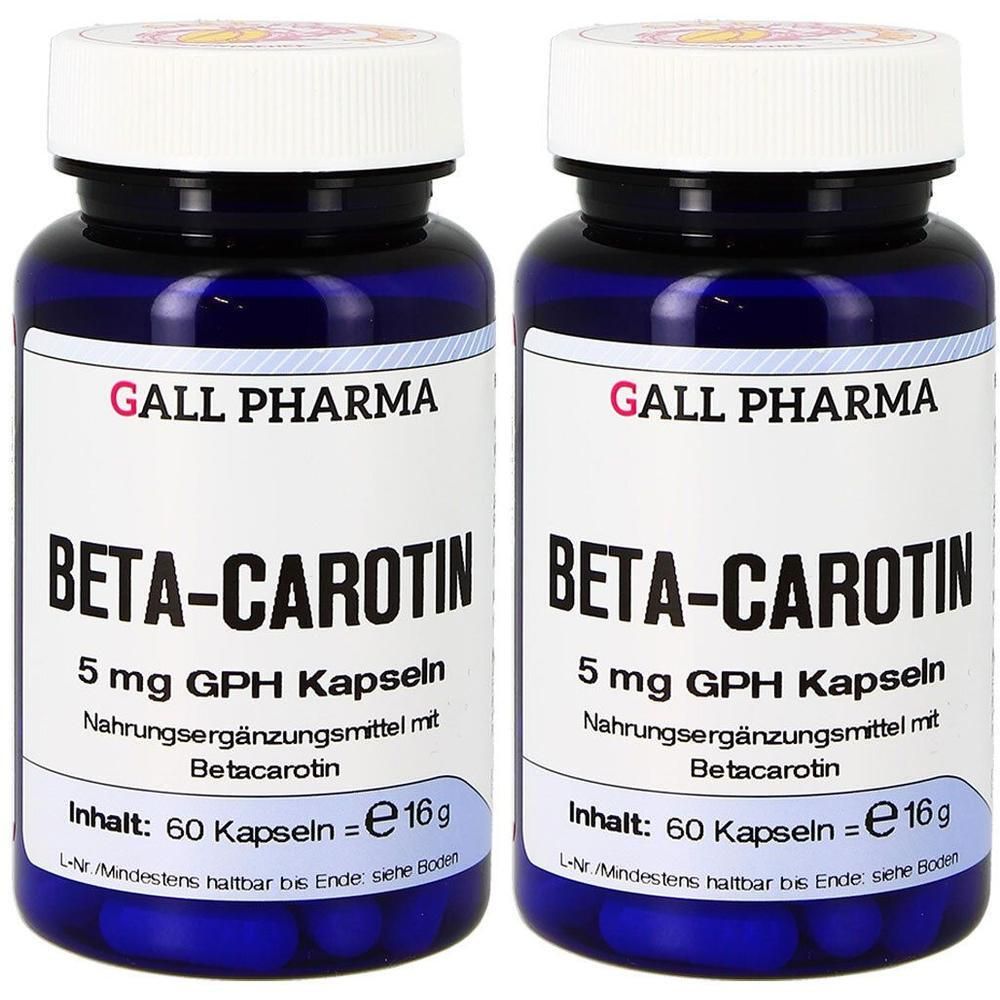 Beta Carotin 5 mg Kapseln 2x 2x60 St