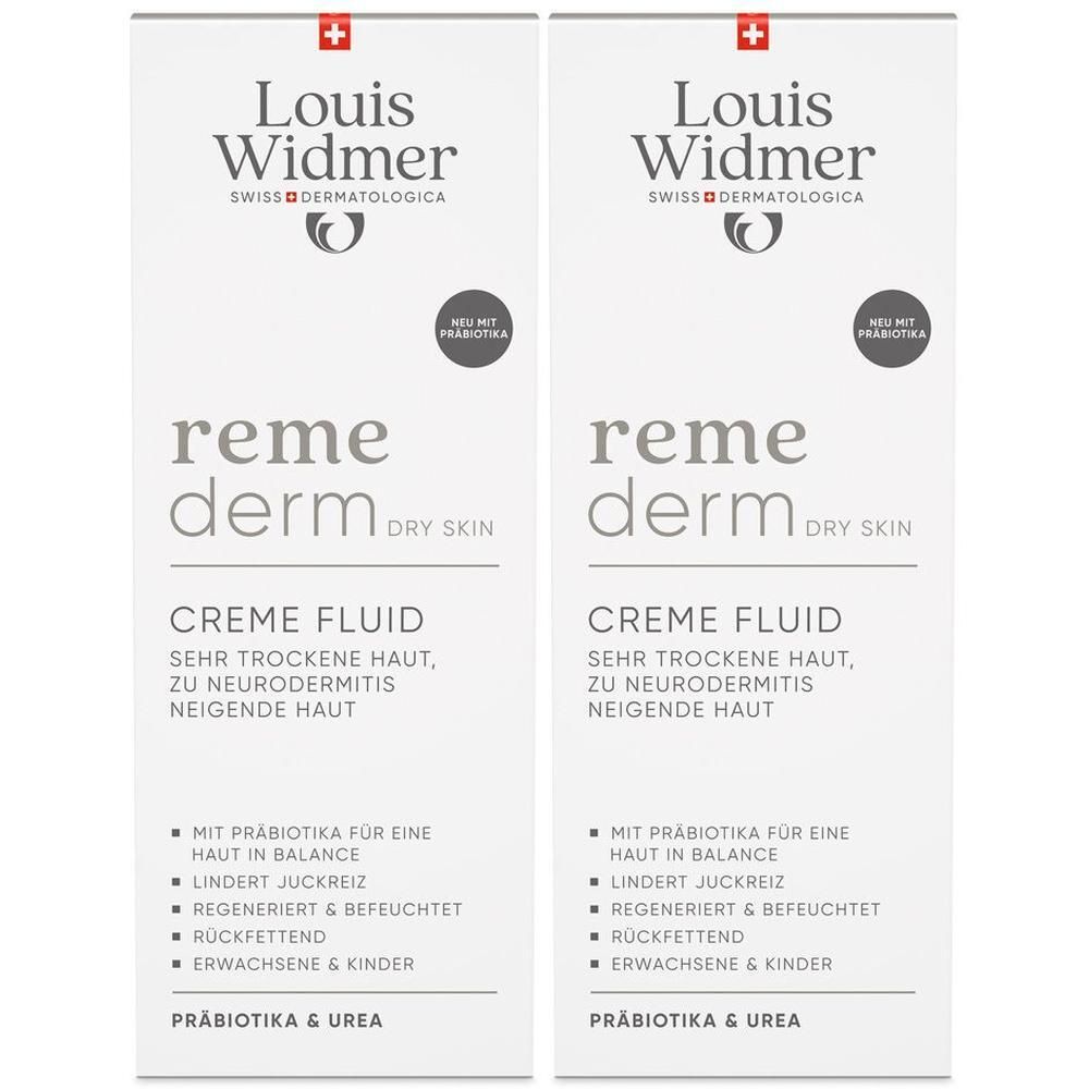 Widmer Remederm dry Skin Cre.Fluid Präbiotika l.P. 2x 2x200 ml Emulsion